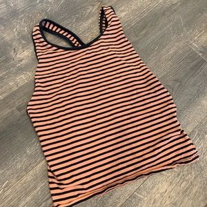 forever 21 striped crop top